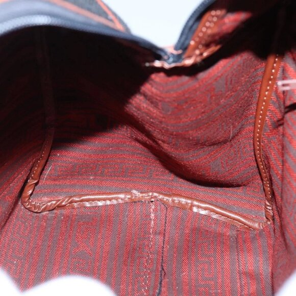 SAINT LAURENT Hand Bag Canvas Brown Auth BA4050 - Picture 11 of 16